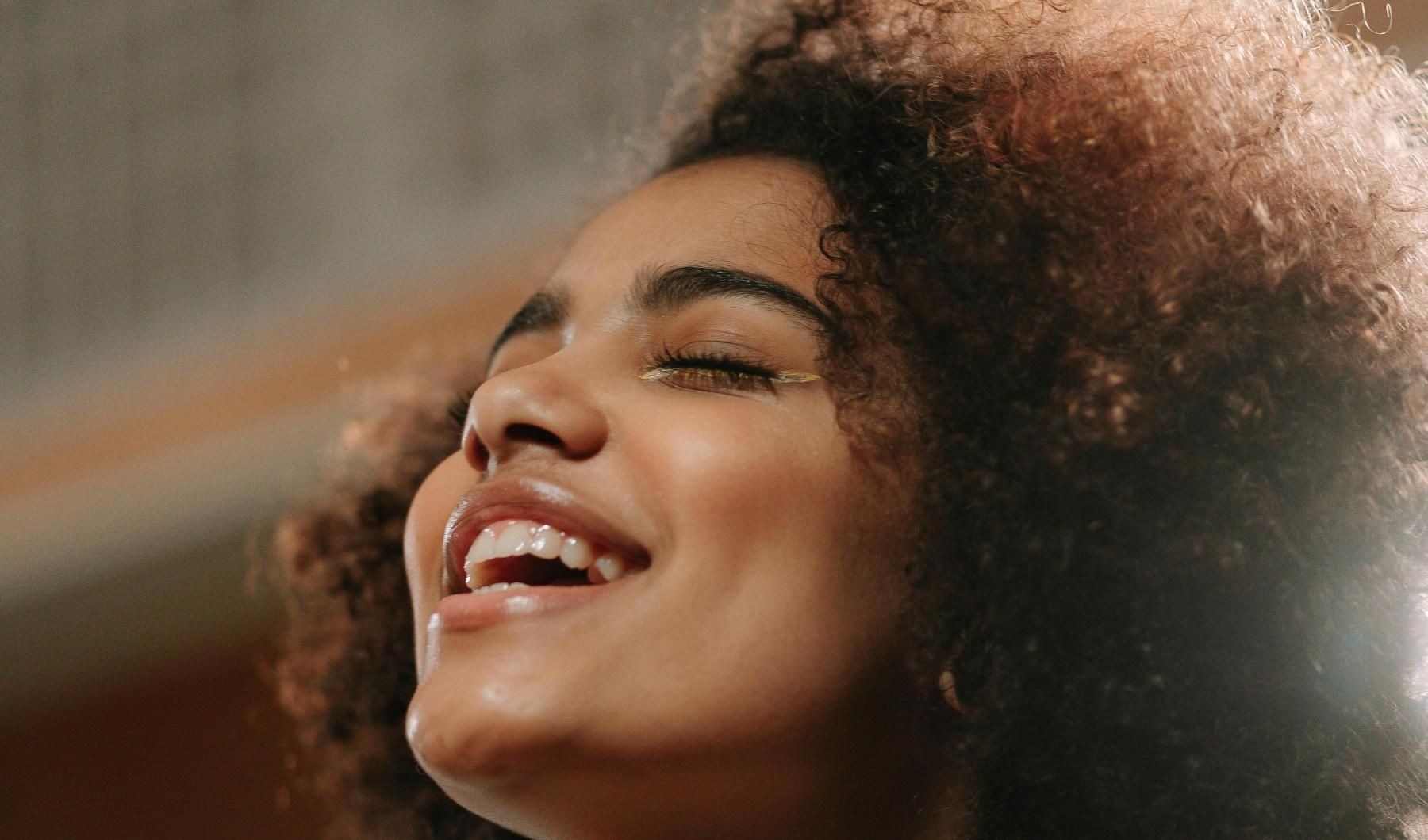 The essence of exceptional living a person with the eyes closed